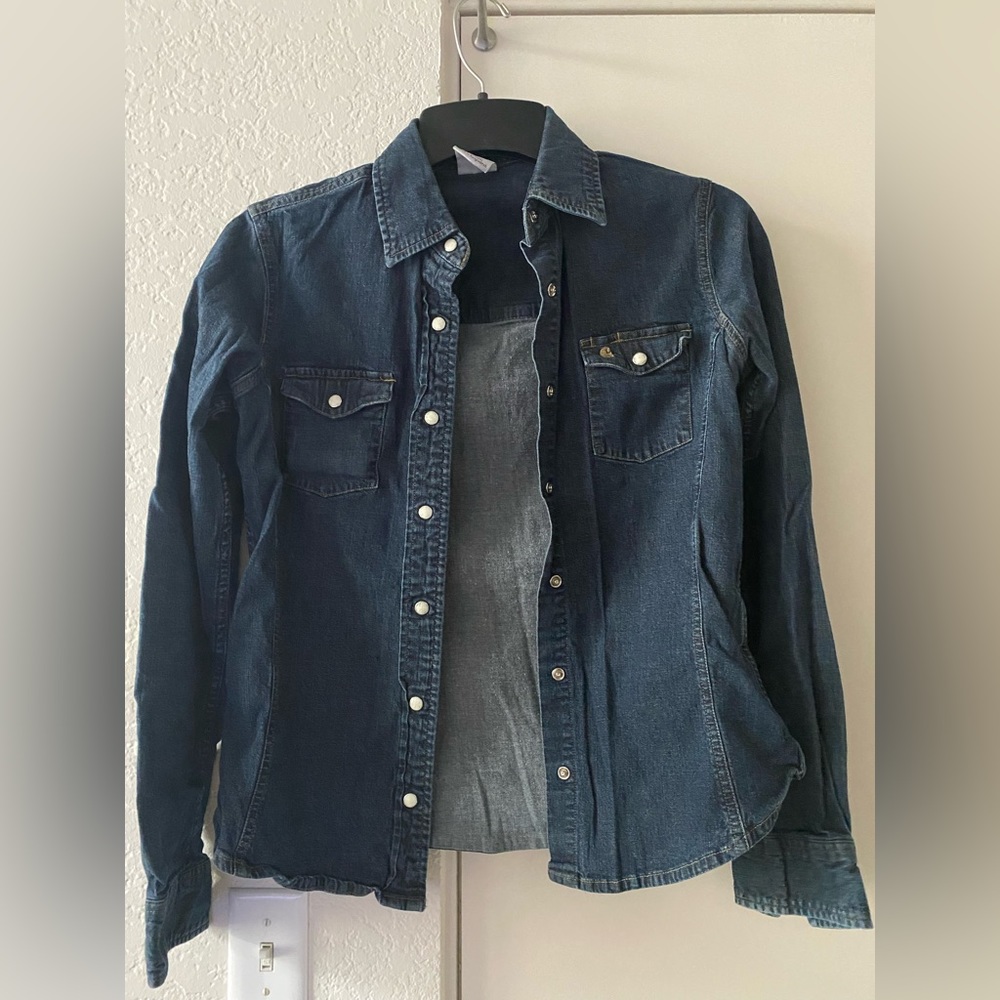 Carhartt denim button up